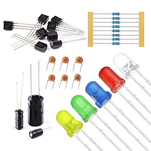 MOGAOPI Electronic Component Kit & Total 1390 Pcs, LED Diodes, Metal Film Resistors, Electrolytic Capacitor Package, Common Diodes, Ceramic Capacitors, Common Transistor Assortment Box - Image 8