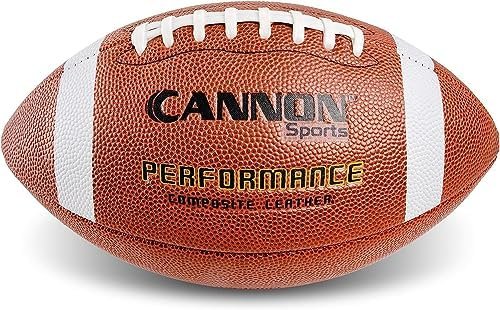 Cannon Sports Leather Composite Official Size Football Indoor and Outdoor with Ball Pump - Image 4