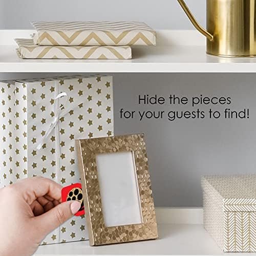 Big Dot of Happiness Red Carpet Hollywood - Movie Night Party Scavenger Hunt - 1 Stand and 48 Game Pieces - Hide and Find Game - Image 3