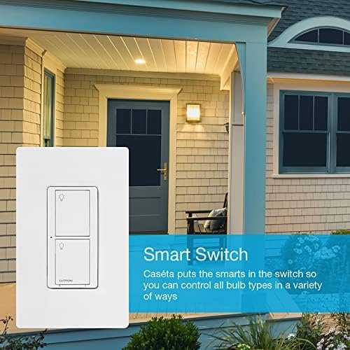 Lutron Caseta Smart Lighting Switch for All Bulb Types or Fans | Neutral Wire Required | PD-6ANS-LA | Light Almond - Image 10