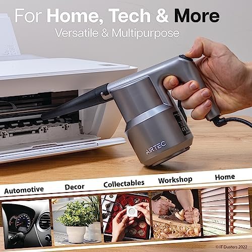 IT Dusters AirTec Ultra Electric Air Duster Blower for PC, Laptop, Console, Electronics and Home Cleaning, Environmental Alternative to Spray air can Duster Keyboard Cleaner (Type 3) - Image 5