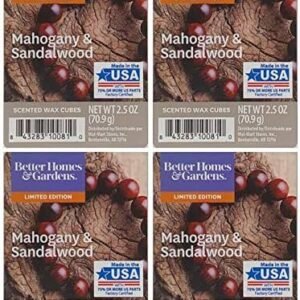 Better Homes and Gardens Mahogany & Sandalwood Scented Wax Cubes - 4-Pack