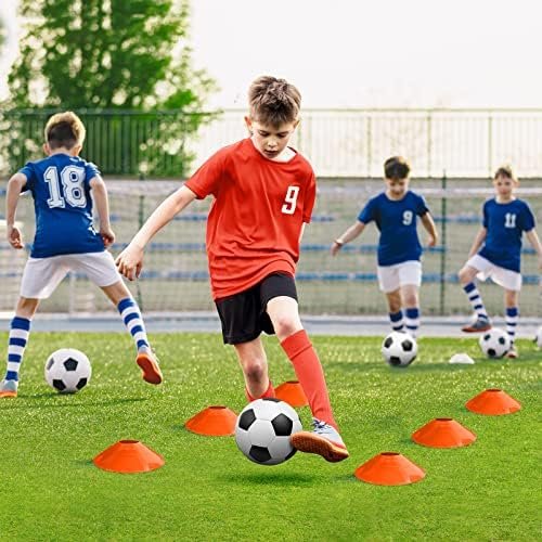 Kids Soccer Goals for Backyard, 4' x 3' Pop Up Toddler Goal Training Equipment with Ball, Agility Ladder and Cones, Portable Nets Backyard Youth Outdoor Sports Games - Image 6