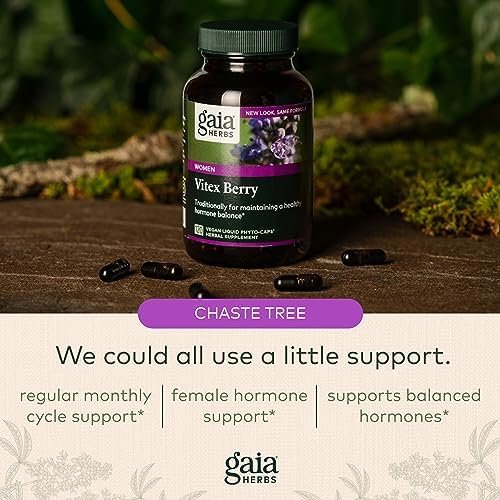 Gaia Herbs Vitex Berry (Chaste Tree) - Supports Hormone Balance & Fertility for Women - Helps Maintain Healthy Progesterone Levels to Support Menstrual Cycle Health - 120 Vegan Caps (60-Day Supply) - Image 5