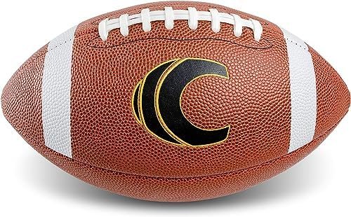 Cannon Sports Leather Composite Official Size Football Indoor and Outdoor with Ball Pump - Image 5