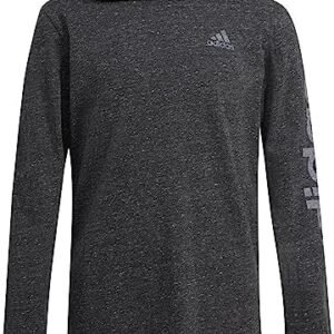 adidas Boys' Long Sleeve Cotton Bos Logo Hooded T-Shirt