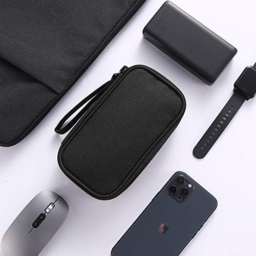 DDgro Electronics Travel Organizer, Tech Accessories Pouch Bag for Cables/Charger & Cords/Power Bank/Magic Mouse/Earphone (Small, Black) - Image 6