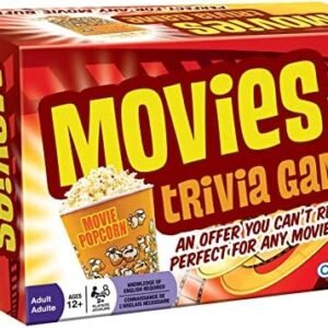 Cobble Hill Puzzle Company Ltd. Outset Media Movies Trivia Game - Party Game - Family Game - Travel Game - Fun and Easy to Play - 1200 Trivia Questions - for 2 or More Players - Ages 12+