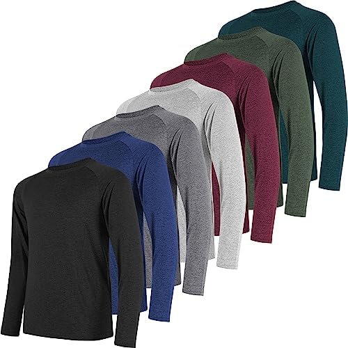CE' CERDR Long Sleeve Tee Shirts for Men - Dry Fit Moisture Wicking Sun Protection Long Sleeve T-Shirt for Workout Running