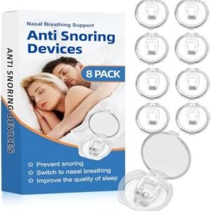 Snore Stopper,Anti Snoring Devices(8 Pack),Silicone Magnetic Stop Snoring Solution,2023 Upgraded Snoring Devices for Men and Women,Anti Snoring Nose Clip