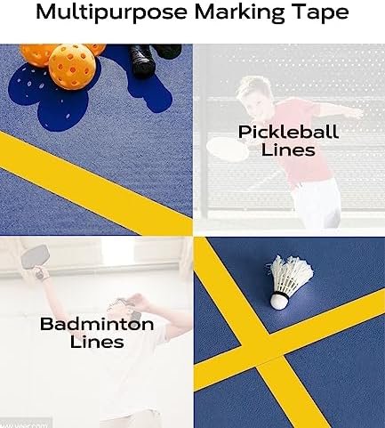 HolderProf Outdoor Pickleball Court Tape, 2in x 230FT - Pickleball Court Marking Kit, 2in x 77yd - Sports Floor Court Marking Tape| Multipurpose| Ultra Durable & Versatile - Image 3