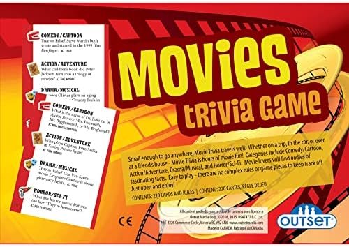 Cobble Hill Puzzle Company Ltd. Outset Media Movies Trivia Game - Party Game - Family Game - Travel Game - Fun and Easy to Play - 1200 Trivia Questions - for 2 or More Players - Ages 12+ - Image 3