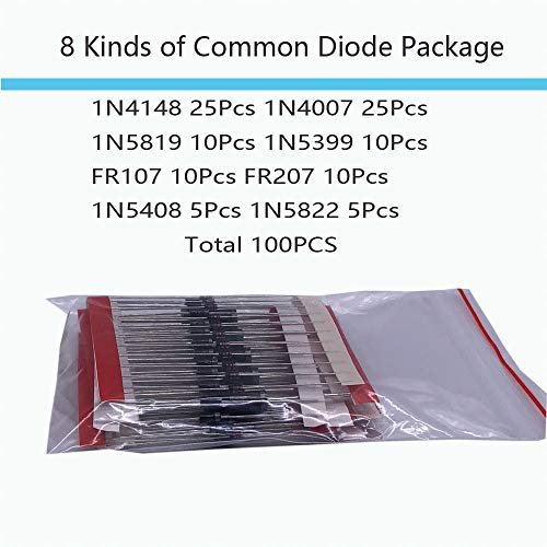 MOGAOPI Electronic Component Kit & Total 1390 Pcs, LED Diodes, Metal Film Resistors, Electrolytic Capacitor Package, Common Diodes, Ceramic Capacitors, Common Transistor Assortment Box - Image 5