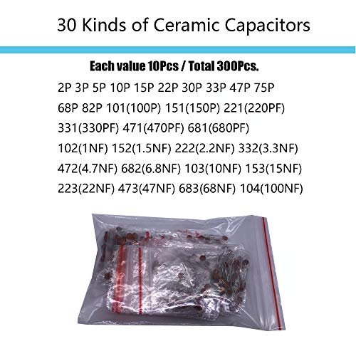 MOGAOPI Electronic Component Kit & Total 1390 Pcs, LED Diodes, Metal Film Resistors, Electrolytic Capacitor Package, Common Diodes, Ceramic Capacitors, Common Transistor Assortment Box - Image 6