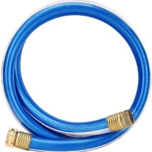Solution4Patio Homes Garden Hose Short 3/4 in. x 5 ft. Water Hose Blue Lead-in Hose Male/Female High Water Pressure with Solid Brass Fittings for Water Softener, Dehumidifier, Vehicle 8 Years Warranty