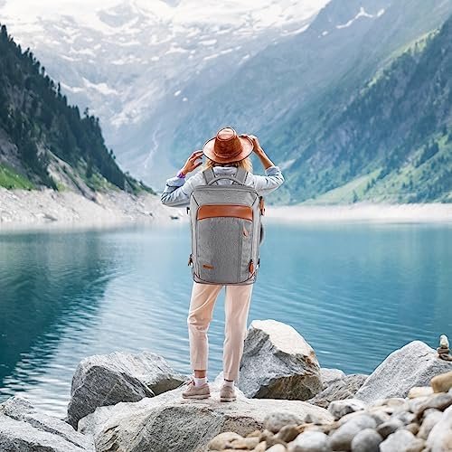 Carry on Backpack, Extra Large 50L Airline Approved Travel Backpacks with 3 Packing Cubes for Women Men, Water Resistant Expandable Overnight Luggage Daypack Business Suitcase Weekender Duffel Bag - Image 9