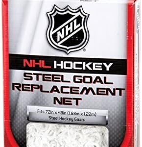 Franklin Sports NHL Hockey Goal Replacement Net - 72" Official Size Goal Replacement Netting - Outdoor Street Hockey Goal Net - Easy Attach Official Size Net - 72" x 48" x 30",White