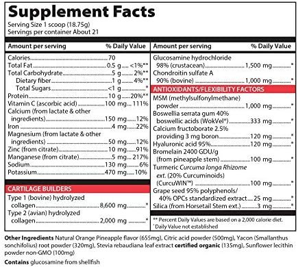 Vibrant Health, Joint Vibrance, Comprehensive Joint and Cartilage Support, Orange Pineapple, 21 Servings - Image 2