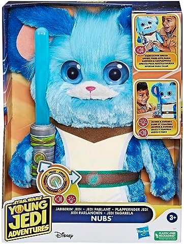 STAR WARS Young Jedi Adventures Jabberin' Jedi Nubs, Electronic Plush, Lights & Sounds, Toys, Preschool Toys for 3 Year Old Boys & Girls - Image 2