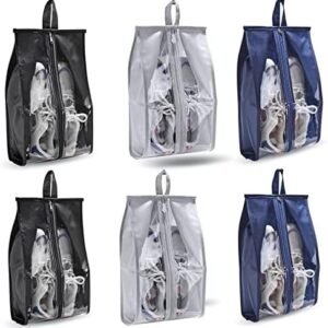 Li‘segarote Shoe Bags for Travel, 6 Pack Large Multi-color Shoe Bags for Men Women, Waterproof Portable Shoe Organizer bag with Sturdy Zipper Cruise Ship Essentials