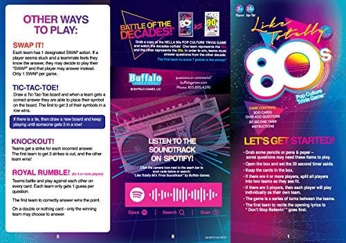 Buffalo Games Like Totally 80's - Pop Culture Trivia Game - Image 8