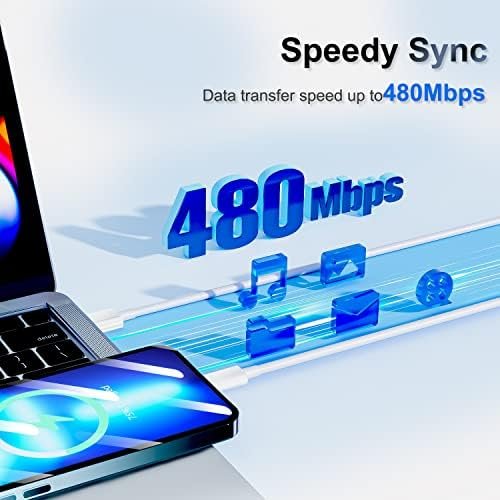 iPhone Charger 6 Feet Apple MFi Certified, Lightning Cable 6FT Fast Charging Cord Compatible with iPhone 14 13 12 11 Pro Max XR XS X 8 7 Plus 6S / iPad/Airpods (3 Pack) - Image 6