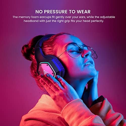 EKSA USB Wireless Headset for PC PS4 PS5-7.1 Surround Sound, Noise Cancelling Microphone, 36 Hour Battery, 2.4G USB Dongle, Game/Music Mode, Gaming Headphones for Computer, Laptop (E1000WT) - Image 7