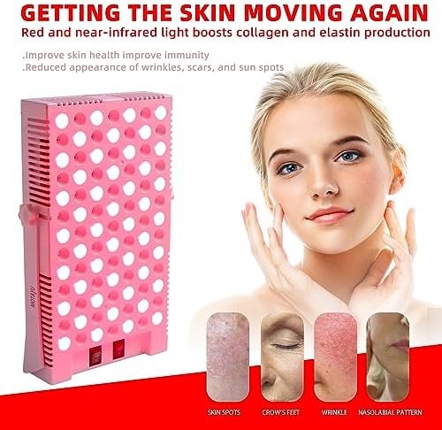 Red Light Therapy Device lamp for Face Body.660nm and Near-Infrared 850nm LED Light Combo for Skin Beauty, Pain Relief of Muscles and Joints - Image 4