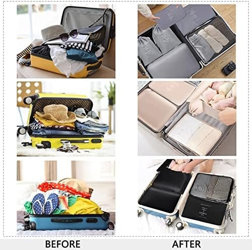 Luggage Organizers for Suitcase,14Packs Travel Bags Organizer for Luggage,Packing Cubes for Suitcases Organizer Bags Set,Mesh Packing Cubes for Travel Packing Organizers (Black) - Image 5