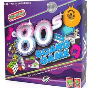 Gift Republic Awesome 80's Trivia Board Game, Multicolor