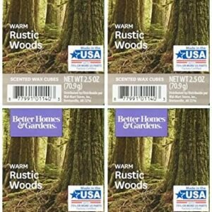 Better Homes and Gardens Warm Rustic Woods Wax Cubes - 4-Pack