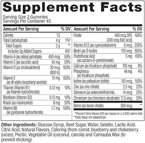 OLLY Women's Multivitamin Gummy, Overall Health and Immune Support, Vitamins A, D, C, E, Biotin, Folic Acid, Adult Chewable Vitamin, Berry, 45 Day Supply - 90 Count (Pack of 1) - Image 9