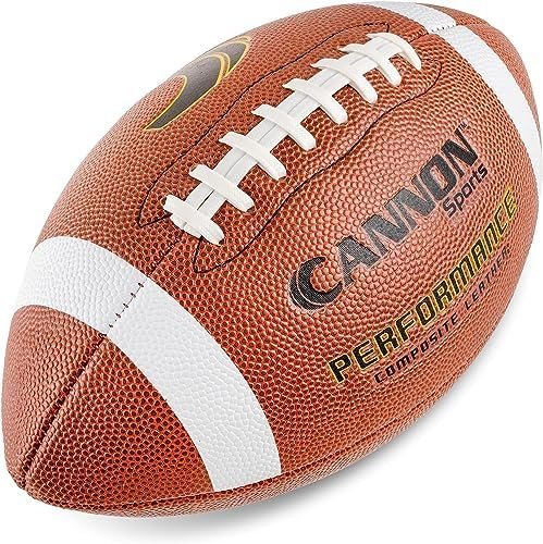 Cannon Sports Leather Composite Official Size Football Indoor and Outdoor with Ball Pump - Image 6