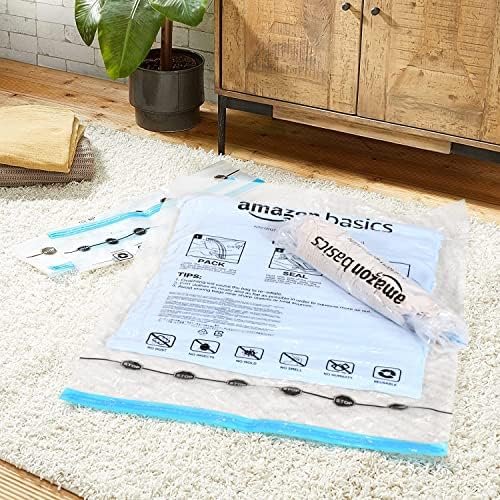 Amazon Basics Roll-Up Travel Storage Bags, 12 Packs of 6 (Small & Medium), Multiple, Clear - Image 6